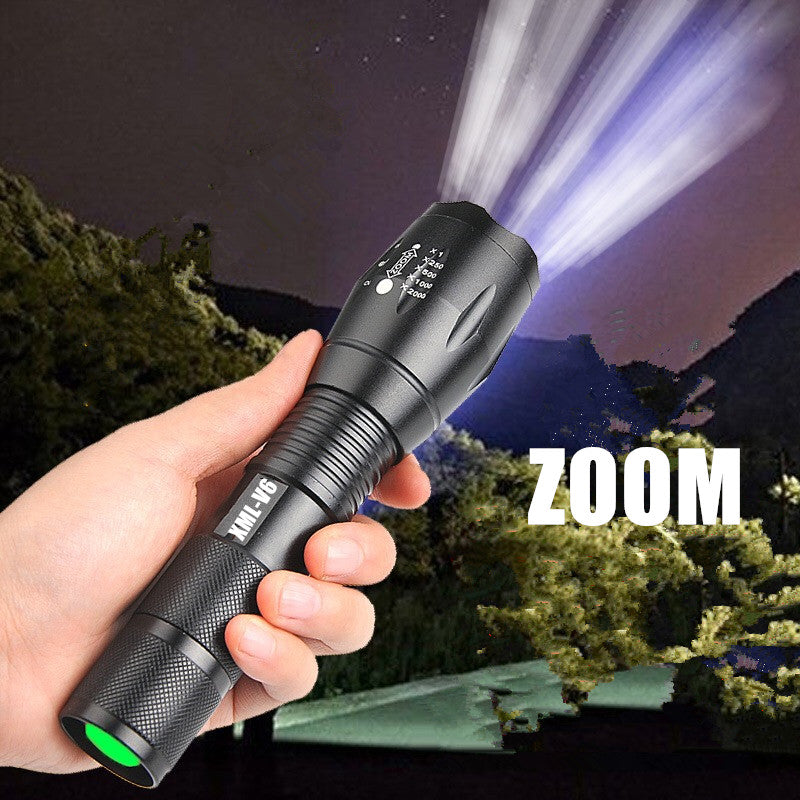 Portable Mini LED Zoom Flashlight